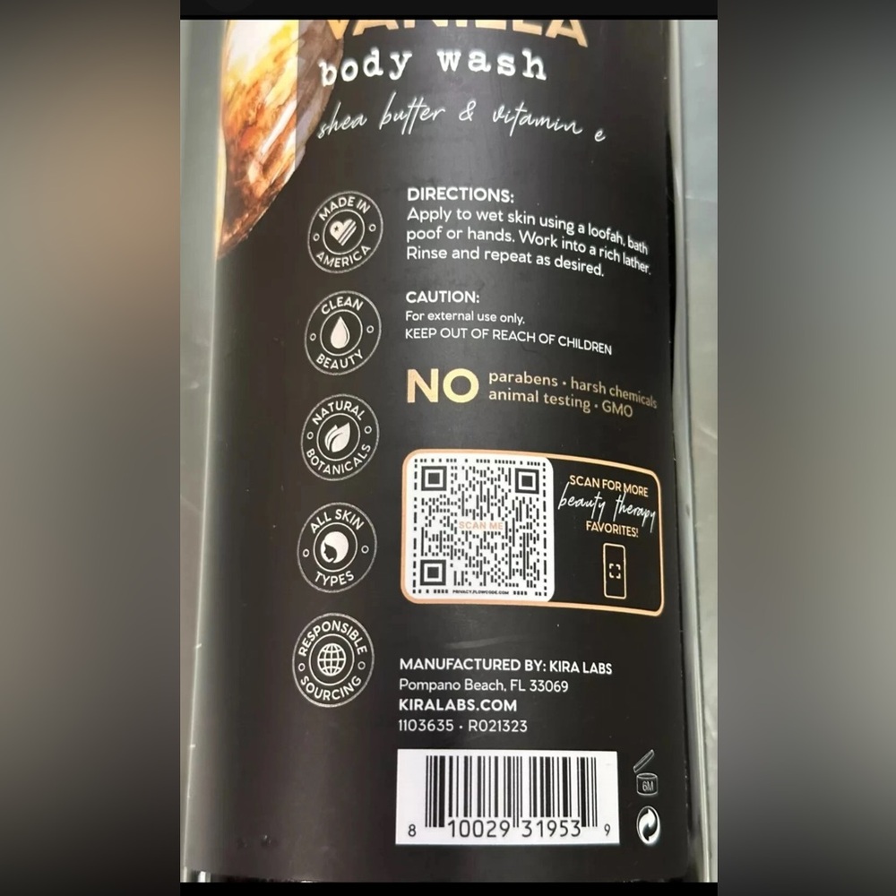 Comforting Coconut Vanilla Body Wash - 32 oz - Picture 3 of 3